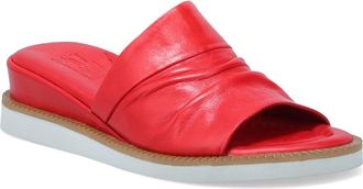 Miz Mooz Erin Platform Wedge Slide Sandal in Scarlet at Nordstrom, Size 10.5-11Us