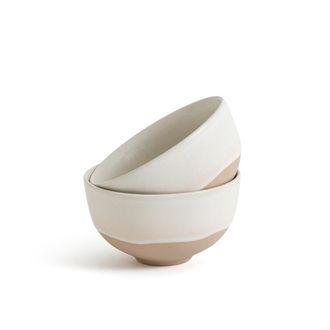 La Redoute Interieurs Set van 2 kommen in reactief geglazuurd aardewerk, Amar