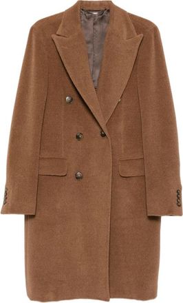 Canali Double-breasted Peak-lapel Coat