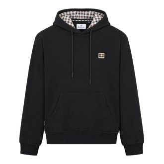 Aquascutum Sw016 Hoodie - - Sweatshirts & Hoodies - Uomo - Nero - S