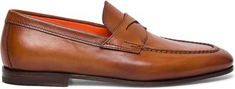 Santoni Brown Leather loafers