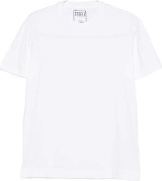 Fedeli T-shirt Tud 00119 41 - Heren - T-shirts - Wit - 4XL - Tops