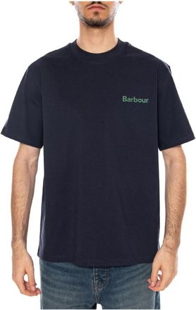 Barbour T-Shirts - Heren - T-shirts - Blauw - M - Katoen - Tops