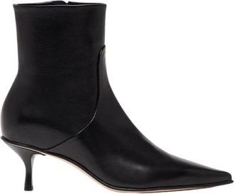 Scarosso Jamie Boots - Dames - Laarzen met Hak - Zwart - 39 EU - Leer - Schoenen