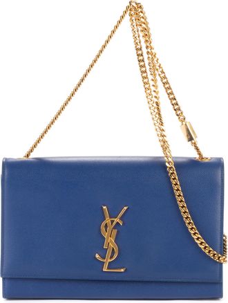 Saint Laurent Pre-owned Womens Tassel Kate Medium Shoulder Bag - Blue/Navy - One Size