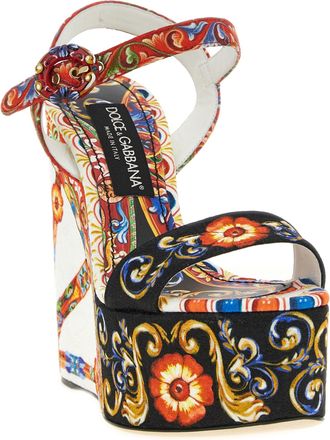 Dolce & Gabbana Keira Wedge Sandal - Red