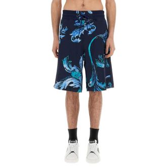 Versace Jeans Couture Uomo, Pantaloncini, Blu, S, new
