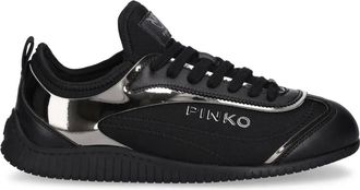 Pinko 25mm Reby 08 sneakers - women - Polyester/Polyurethane/Polyurethane/Polyester/Calf Leather/Elastodiene/Rubber - 41 - Black