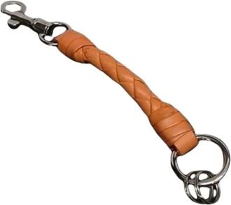 Bottega Veneta Pre-owned Accessories, female, Orange, Size: ONE SIZE Pre-owned Keyring