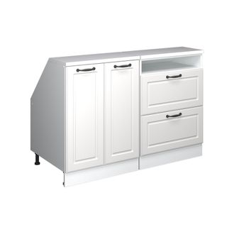 Vicco Conjunto De Armarios Para Techo Inclinado Rion, Blanco Casa De Campo, 120 Cm Lote De 2 Carcasas De Armario 60 Cm De Profundidad, Vicco