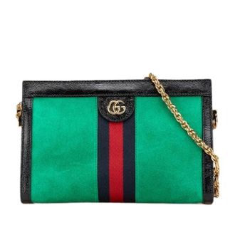 Gucci Pre-owned Cross Body Bags, female, Green, Size: ONE SIZE Pre-owned Ophidia Crossbody Bag