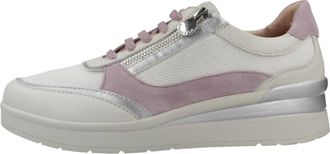 Stonefly Cream 52 Nappa Tex - Dames - Sneakers - Wit - 38 EU - Leer - Schoenen
