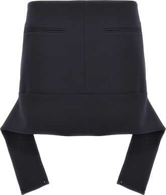 Courrèges Reversed Belt Mini Skirt