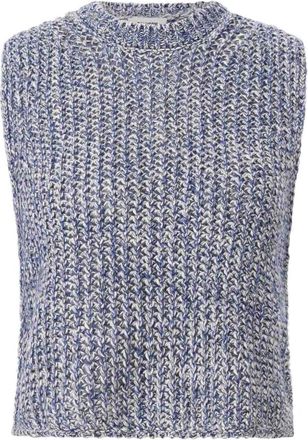 Drykorn Truien & Vesten, Dames, Blauw, L, Katoen, Gebreide Katoenen Pullunder Noara