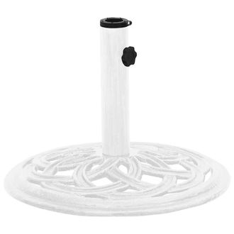 vidaXL Base De Sombrilla De Hierro Fundido Blanco 44x44x31 Cm Vidaxl