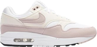 Nike Air Max 1 Sneaker in White / Platinum Violet Suede Women Low-Top