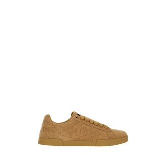 Dolce & Gabbana Sneakers con logo in rilievo - - Shoes - Uomo - Beige - 44 EU