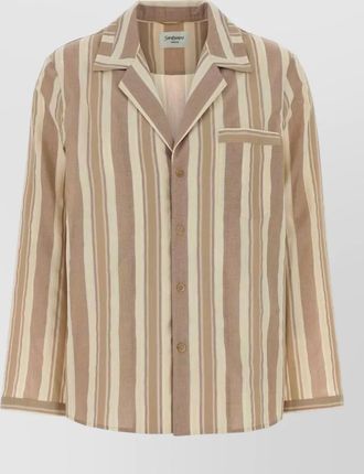 Saint Laurent embroidered cotton shirt