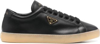 Prada Enamel Triangle-logo Sneakers
