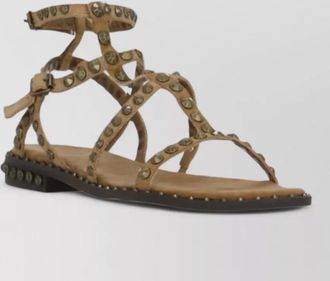 Ash flat sole round open toe sandals