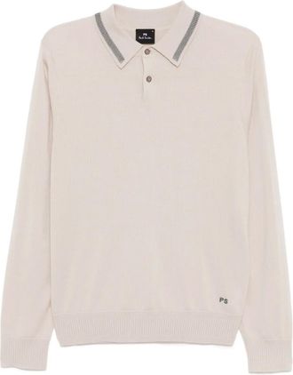 Paul Smith Polo in lana merino - Toni neutri