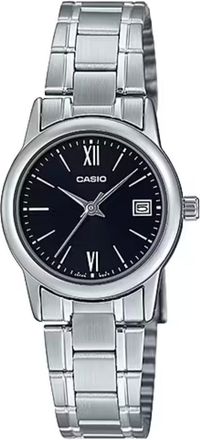 Casio Womens Black Dial Analog Watch with Steel Bracelet - LTP-V002D-1B3UDF