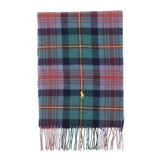 Polo Ralph Lauren Accessoires, Heren, Veelkleurig, ONE Size, Wol, Wol Sjaal met Logo