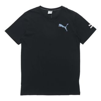 Puma Casual Graphic T-Shirt Black White Blue 596631-01