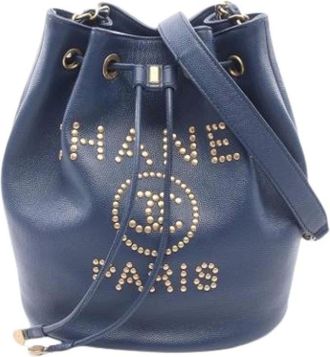 Chanel Pre-owned Cuero bolsos-chanel - Pre-owned - Mujer - Azul - ONE SIZE