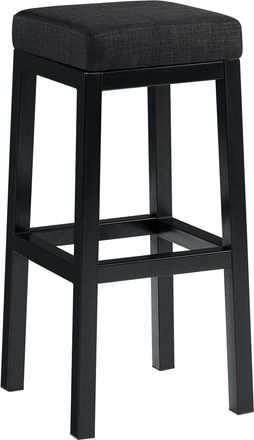 Clp Clp - Taburete De Bar Taylor Altura Del Asiento 83 Cm Estructura De Metal Negro Gris Oscuro Tela