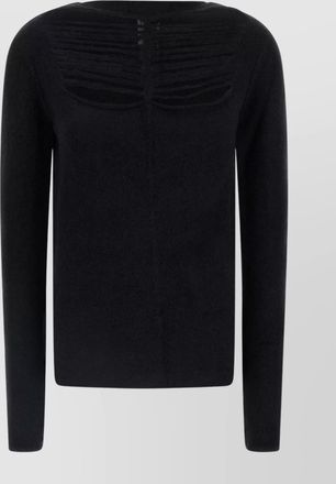 Rick Owens textured knit top long sleeve sweater