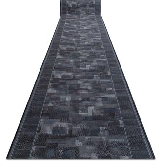 RugsX Runner anti-slip TRIBE anthracite 67cm grey 67x420 cm