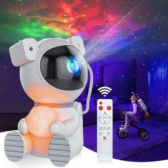 OEM Proyector De Cielo Estrellado De Astronauta, Luz Nocturna Led De Cielo Estrellado Con Control Remoto, Rotaci&oacute;n De 360&deg;, 16 Modos, Proyector De Galaxia