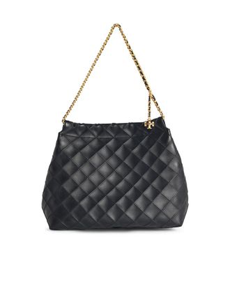 Tory Burch Tory Burch Fleming Hobo Black Lear Tasche