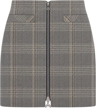 Patrizia Pepe Korte Rok - Dames - Korte rokken - Bruin - M - Polyester - Rokken