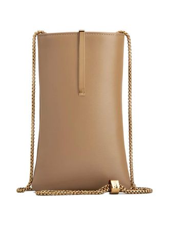 Tod's leather phone holder - women - Calf Leather - One Size - Neutrals