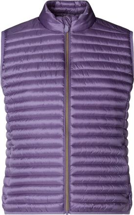 Save The Duck Paarse Gewatteerde Lichtgewicht Mouwloze Jas - Dames - Bodywarmers - Paars - 2XL - Jassen
