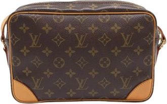 Louis Vuitton Pre-owned Shoulder Bag - Dames - Vintage Schoudertas - Bruin - ONE Size - Leer - Vintage