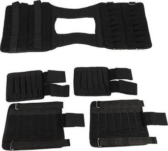 OEM Set Di Gilet Zavorrato Vuoto, In Tessuto A Rete Traspirante, Tessuto Di Carico Per Esercizi Con Gambe E Braccia