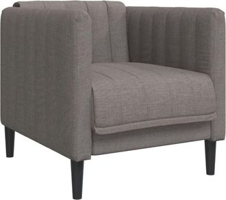 vidaXL Sillón de tela gris taupe vidaXL