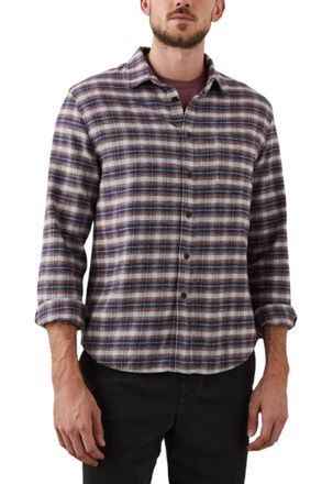 Rails Forrest Long Sleeved Shirt In Dusk Berry Grey Melange