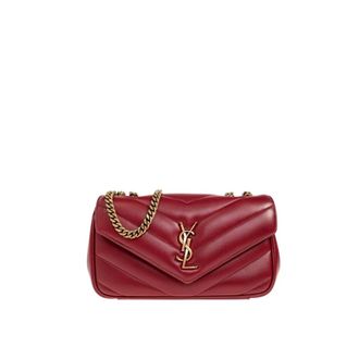 Saint Laurent Loulou Medium - female - Saint Laurent - Shoulder Bags - Red - ONE SIZE - Bags