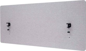Hhg Separador Ac&uacute;stico De Escritorio Hhg 943, Mampara De Privacidad Para Escritorio, Doble Pared De Tela/textil, 60x140cm Gris