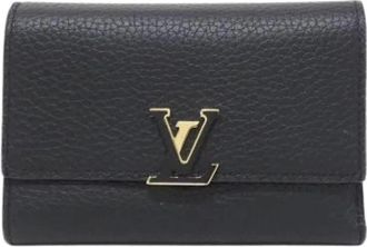 Louis Vuitton Pre-owned Tri-fold Portemonnee - Dames - Vintage Accessoires - Zwart - ONE Size - Leer - Vintage