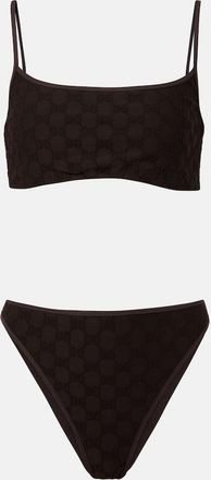 Gucci Bikini in jersey con spugna GG