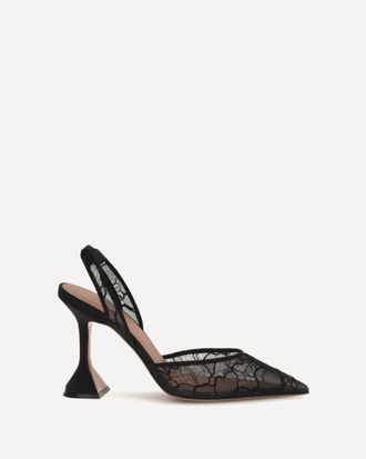 Amina Muaddi Sandali Slingback Holli in pizzo Woman 36.5