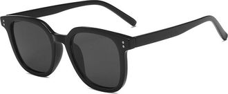 Generic Fashion Square Frame Sunglasses Mens And Womens Commuting Vacation Party Photo Shoot Shopping Sun Glasses(Black)