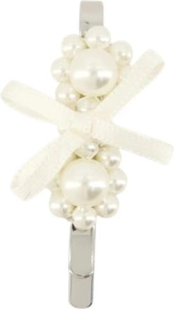 Simone Rocha Parel Bloem Haarklem - Wit - Dames - Haaraccessoires - Wit - ONE Size - Accessoires