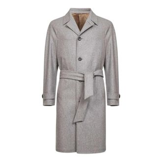 D4.0 Belted Coats - Heren - Jas met riem - Grijs - 2XL - Jassen