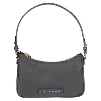 Elisabetta Franchi Shoulder Bags, female, Black, Size: ONE SIZE Over-the-shoulder Bag with Ring